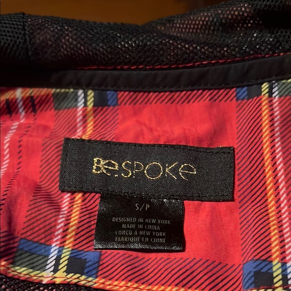 Red and White Plaid Hooded Jacket - Picture 6 of 6